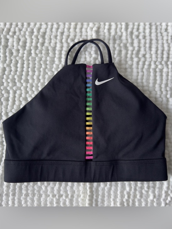 Nike Other - Nike Women's Black Sports Bra with Rainbow Stripe